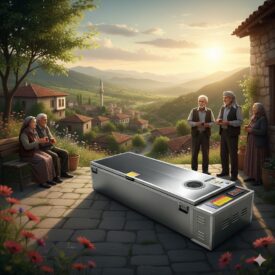 Bu ünitelerin temel amacı, vefat eden kişinin beden bütünlüğünü ve saygınlığını koruyarak dini vecibelerin yerine getirilmesine imkan tanımaktır. Soğutma sistemi, cenazenin bozulmasını engelleyerek hem hijyenik bir ortam sağlar hem de taziye sürecinin acelesiz ve huzurlu geçmesine yardımcı olur."Her Can Değerlidir. Son Veda, Huzurla Olmalı."

Vefat, hayatın en zorlu ve en hassas anıdır. Bu kutlu ve hüzünlü yolculukta, geride kalanların son görevlerini saygınlık ve huzur içinde yerine getirmesi en büyük dileğimizdir.

İnancımızda, cenazeye gösterilen özen ve saygı, en önemli vecibelerden biridir. Yıldız Soğutma'nın klimalı seyyar tabutları, bu manevi sorumluluğu yerine getirmenize teknik destek sunar.

Sevdiklerinizin naaşını, paslanmaz çeliğin hijyeni ve güvenilir soğutma teknolojisinin güvencesi altında, evinizin yakınında ya da istediğiniz her yerde uygun koşullarda muhafaza edebilirsiniz. Bu üniteler sadece birer teknik cihaz değil, ailenin son kez bir araya geldiği, helalleştiği o kutsal ana hizmet eden bir araçtır. Soğutma sistemi, zamanı sizin için yavaşlatır; telaşı ortadan kaldırarak, derin bir saygı ve sükûnet içinde vedalaşmanıza imkan tanır.

Huzurlu bir son veda için Yıldız Soğutma yanınızda.