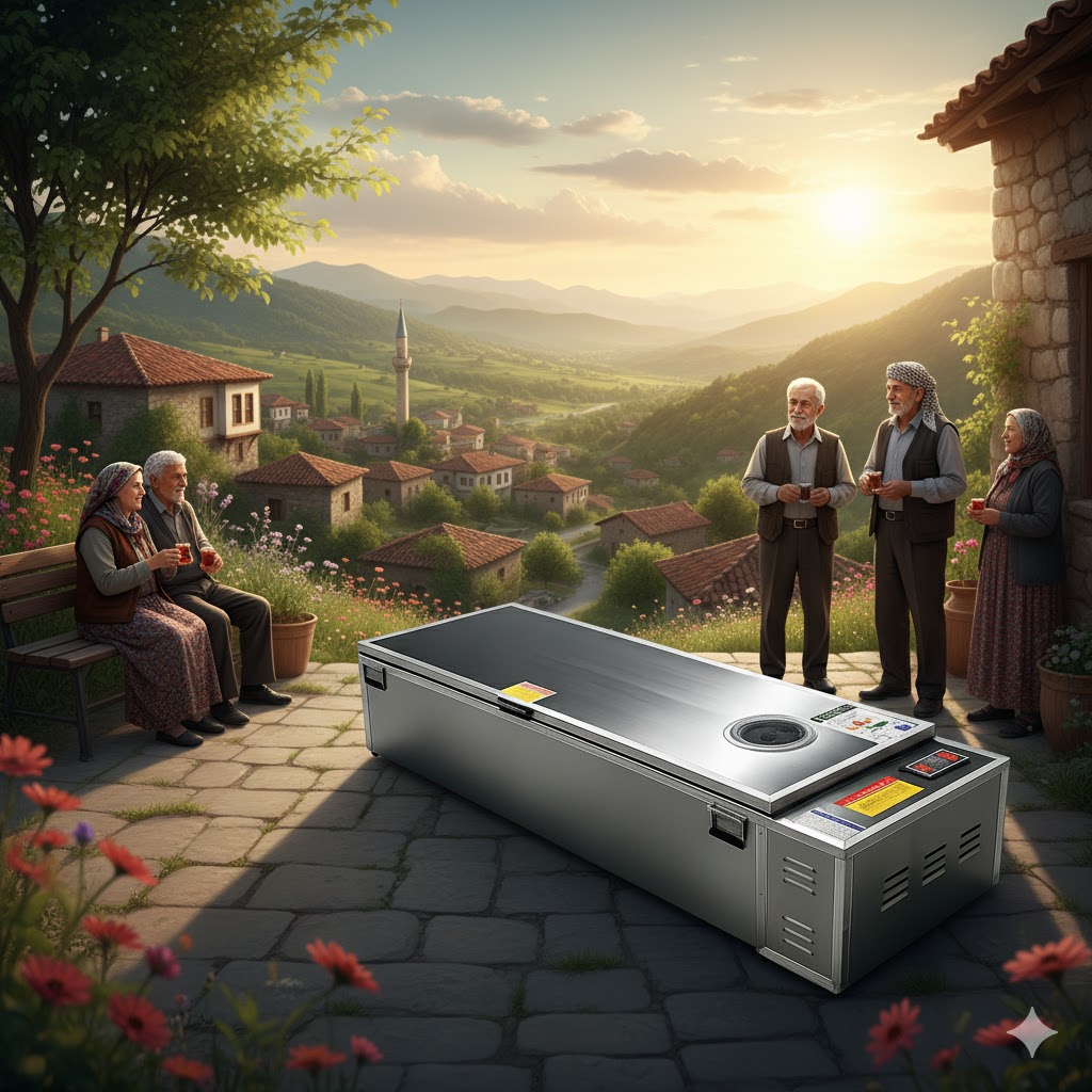 Bu ünitelerin temel amacı, vefat eden kişinin beden bütünlüğünü ve saygınlığını koruyarak dini vecibelerin yerine getirilmesine imkan tanımaktır. Soğutma sistemi, cenazenin bozulmasını engelleyerek hem hijyenik bir ortam sağlar hem de taziye sürecinin acelesiz ve huzurlu geçmesine yardımcı olur. "Her Can Değerlidir. Son Veda, Huzurla Olmalı." Vefat, hayatın en zorlu ve en hassas anıdır. Bu kutlu ve hüzünlü yolculukta, geride kalanların son görevlerini saygınlık ve huzur içinde yerine getirmesi en büyük dileğimizdir. İnancımızda, cenazeye gösterilen özen ve saygı, en önemli vecibelerden biridir. Yıldız Soğutma'nın klimalı seyyar tabutları, bu manevi sorumluluğu yerine getirmenize teknik destek sunar. Sevdiklerinizin naaşını, paslanmaz çeliğin hijyeni ve güvenilir soğutma teknolojisinin güvencesi altında, evinizin yakınında ya da istediğiniz her yerde uygun koşullarda muhafaza edebilirsiniz. Bu üniteler sadece birer teknik cihaz değil, ailenin son kez bir araya geldiği, helalleştiği o kutsal ana hizmet eden bir araçtır. Soğutma sistemi, zamanı sizin için yavaşlatır; telaşı ortadan kaldırarak, derin bir saygı ve sükûnet içinde vedalaşmanıza imkan tanır. Huzurlu bir son veda için Yıldız Soğutma yanınızda.