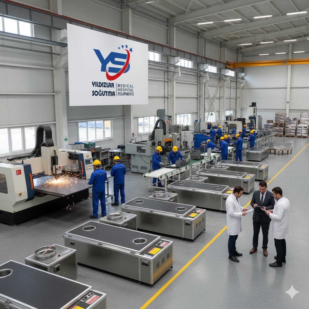 Zamanı Durduran Teknoloji: Son Veda Anına Saygı ve Huzur Katın. Vefat, veda hazırlıkları için bize verilen süreyi acı ve telaşla geçirmenize neden olmamalı. Yıldız Soğutma olarak, bu süreci derin bir saygı ve sükûnet içinde geçirmeniz için en üstün teknolojiye sahip çözümü sunuyoruz: Klimalı Soğutmalı Tabut (Mobil Morg Ünitesi). Güçlü 785 K/Calori CFX R-XLINE COOLING kapasitemiz sayesinde, bu taşınabilir donduruculu tabut, cenazeyi nakil sırasında veya taziye evinde saatler boyunca ideal sıcaklıkta muhafaza eder. Bu, size sadece teknik bir kolaylık değil, aynı zamanda dini vecibelerinizi acele etmeden, sevdiklerinizle helalleşerek yerine getirme imkânı tanır. Tamamen paslanmaz çelikten üretilen bu ünite, hijyen garantisi sunarken, elektrikli yapısıyla kolayca devreye alınır. Klimalı tabut fiyatları ve Yıldız Soğutma'nın güvencesi hakkında detaylı bilgi almak, veda anınızı huzurla geçirmek için bir adımdır. Aradığınız: Güven, Kalite ve Hassasiyet. Cevabınız: Yıldız Soğutma. Bu açıklama, hem teknik özellikleri (785 K/Calori, CFX R-XLINE) içeriyor hem de müşteriyi duygusal yönden (huzur, sükûnet, saygı) yakalayarak rakiplerden ayrışmanızı sağlayacaktır.